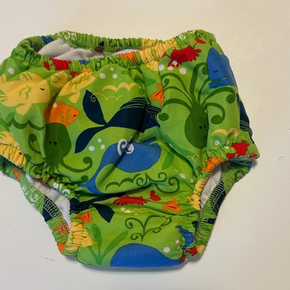 i play. Green and Blue Kids Swim Diaper